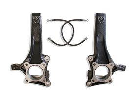 MaxTrac 09-18 Ford F-150 2WD 4-4.5in Front Lift Spindles w/Extended DOT Compliant Brake Lines