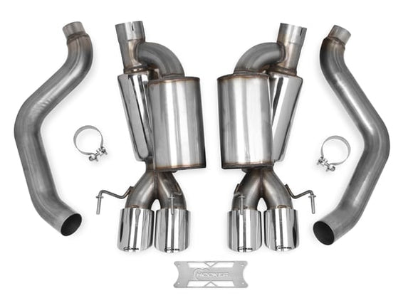 HOOKER BLACKHEART 2005-08 C6 CORVETTE AXLE BACK EXHAUST W/