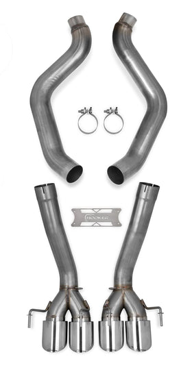 HOOKER BLACKHEART 2005-08 C6 CORVETTE AXLE BACK EXHAUST W/