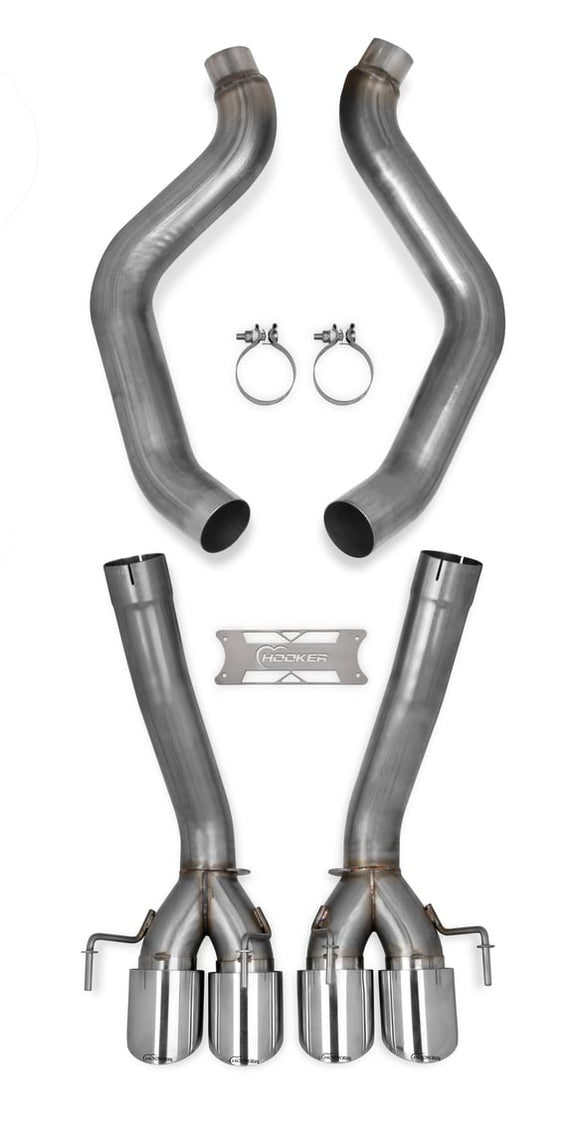 HOOKER BLACKHEART 2009-13 C6 CORVETTE AXLE BACK EXHAUST W/