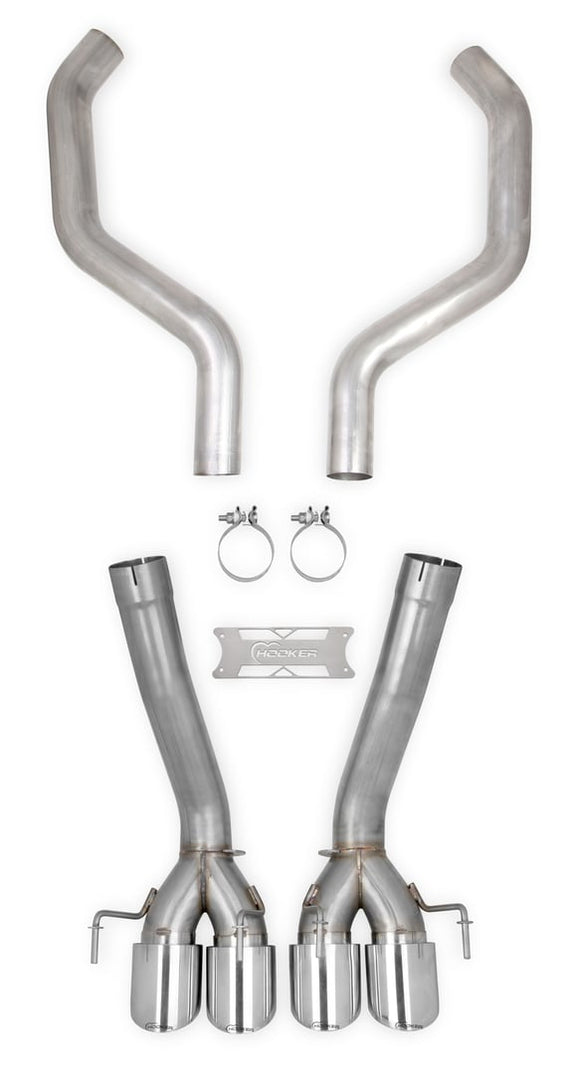 HOOKER BLACKHEART C6 Z06 CORVETTE AXLE BACK EXHAUST W/O MU