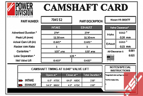 GSC P-D Nissan VR38DETT S2 Cams 274/274 Billet - 0