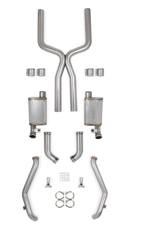 HOOKER BLACKHEART BRUSHED 67-69 F-BODY LS EXHAUST DSE SUBF