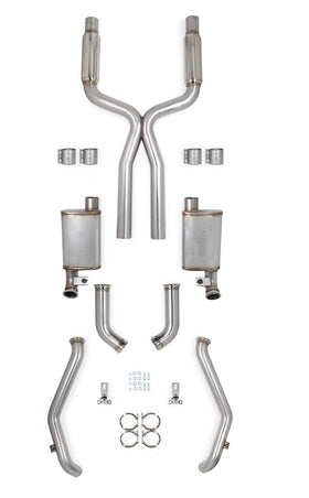 HOOKER BLACKHEART BRUSHED 67-69 F-BODY LS EXHAUST DSE W/RE