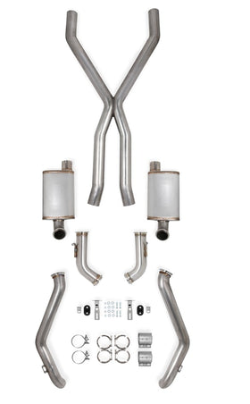 HOOKER BLACKHEART LT SWAP HEADER-BACK EXHAUST - DSE, NATURAL FINISH