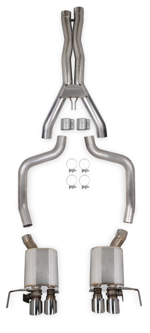 HOOKER BLACKHEART C7 Z06 CATBACK EXHAUST W/ MUFFLERS DUAL