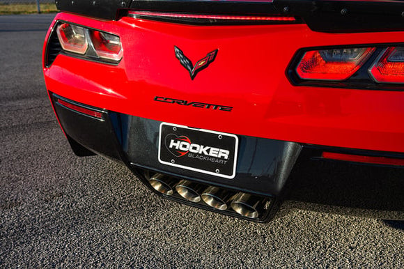 HOOKER BLACKHEART C7 Z06 CATBACK EXHAUST W/ MUFFLERS DUAL