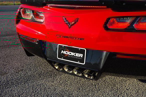 HOOKER BLACKHEART C7 Z06 CATBACK EXHAUST W/ MUFFLERS DUAL - 0