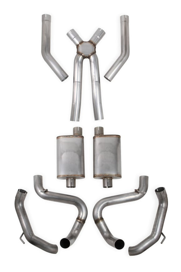 HOOKER BLACKHEART HEADER-BACK EXHAUST - STAINLESS STEEL