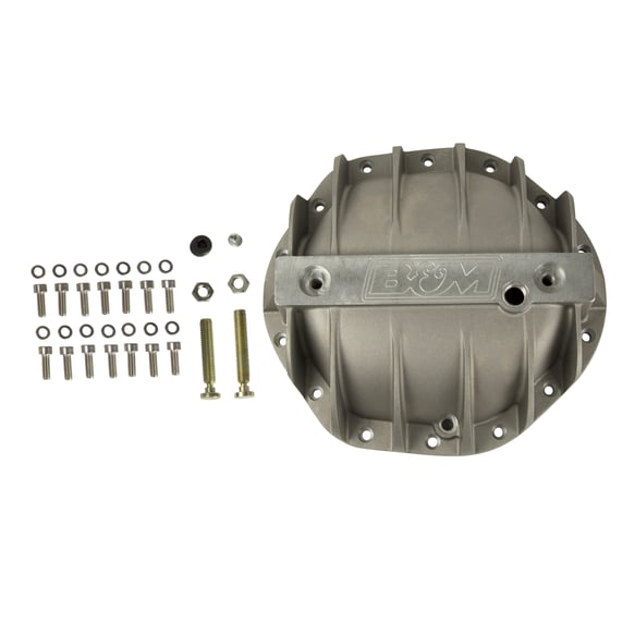 B&M DIFF COVER. GM 9.5 14-BOLT CAST ALUM.