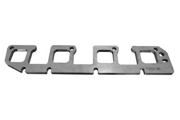 Kooks 5.7 Hemi Right Side Header Flange. 3/8" Thick Stainless. Square Port for 1-3/4"