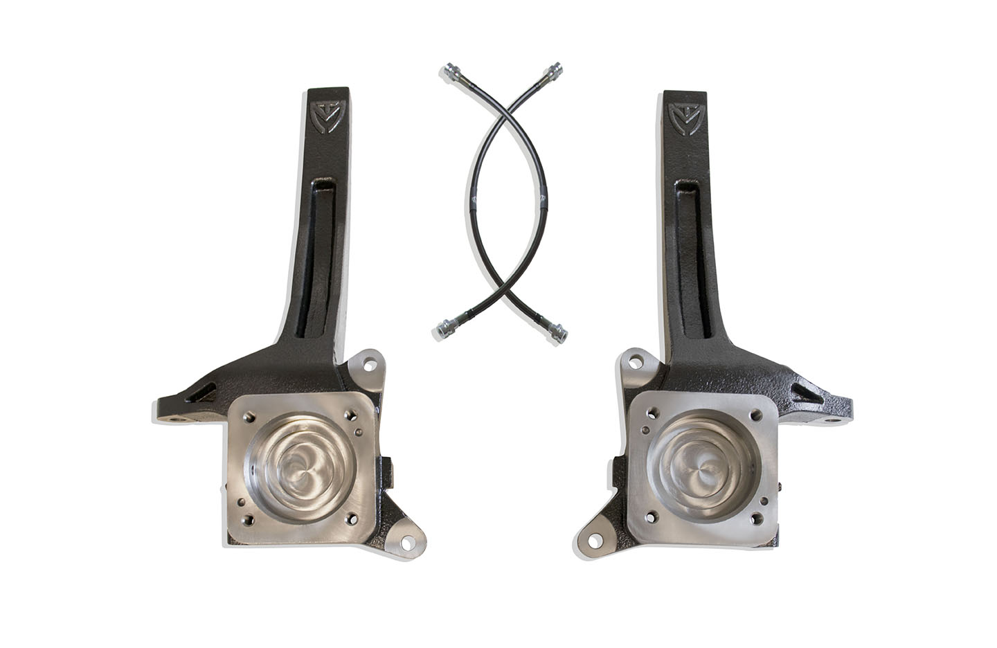 MaxTrac 07-18 Toyota Tundra 2WD 3.5in Front Lift Spindles w/Extended DOT Compliant Brake Lines