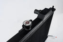 Mitsubishi Evo 7/8/9 Full Size Slim Radiator w/ 12in SPAL Fan - Black-3