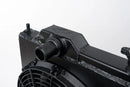 Mitsubishi Evo 7/8/9 Full Size Slim Radiator w/ 12in SPAL Fan - Black-4