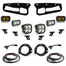 Baja Designs 21-22 Ford Bronco w/Steel Bumper S2 SAE Sportsmen Fog Pocket Light Kit - Amber-1