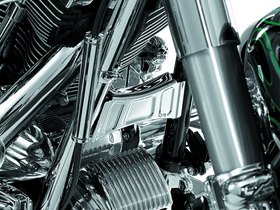 Kuryakyn Downtube Covers 07-17 Softail Chrome