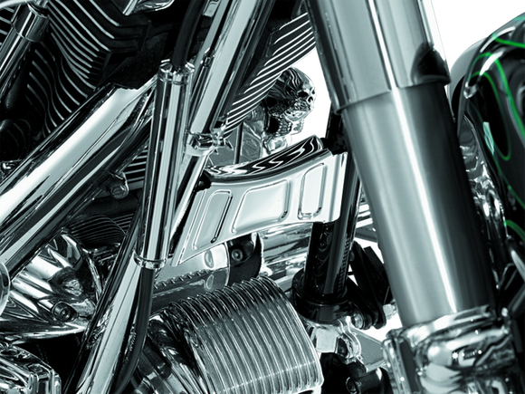 Kuryakyn Downtube Covers 07-17 Softail Chrome