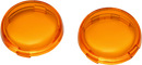 Kuryakyn Bullet Style Lens For Harley-Davidson Amber-1