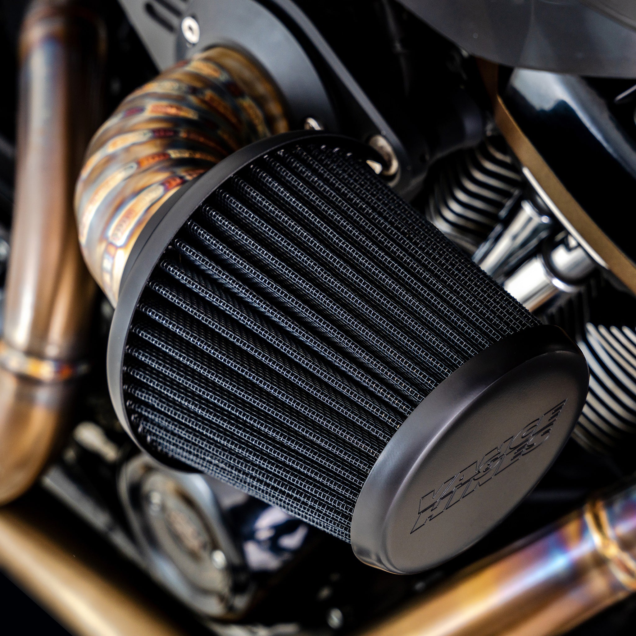 Vance & Hines HD Touring/Softail 17-21 VO2 Falcon Intake SS - 0