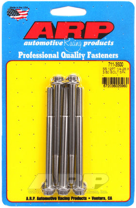 1/4-28 X 3.500 SS 12PT 5PK