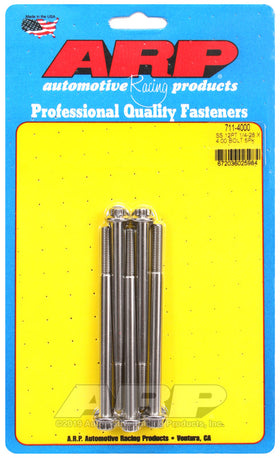 1/4-28 X 4.000 SS 12PT 5PK