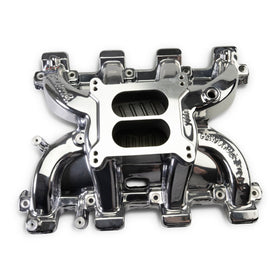 EDELBROCK Performer RPM Small Block Chevy LS1 Intake Manifold Only, Chrome Plasma finish