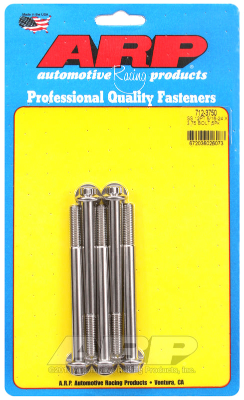 ARP 5/16-24 x 3.750 12pt SS bolts (5/pkg)
