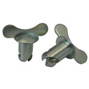 Moroso Quick Fastener - Butterfly Head - 7/16in x.550in - Steel - 10 Pack-1