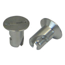 Moroso Quick Fastener - Flush Head - 5/16in x .400in - Aluminum - 10 Pack-1
