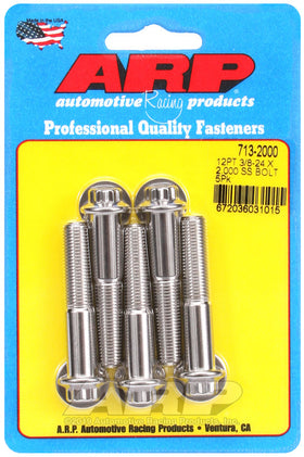 3/8-24 X 2.000 SS 3/8 12PT 5PK