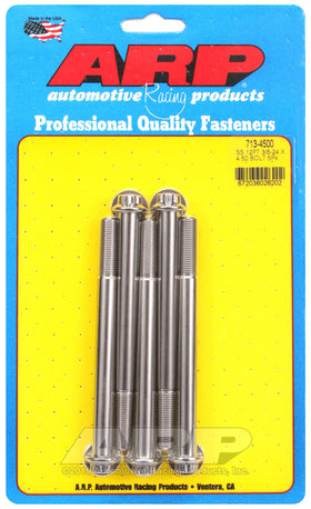 ARP 3/8in -24 x 4.500 12pt SS Bolts (5/pkg)