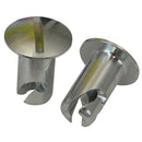 Moroso Quick Fastener - Oval Head - 5/16in x .450in - Aluminum - 10 Pack-1