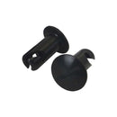 Moroso Quick Fastener - Oval Head - 5/16in x .500in - Aluminum - Black - 10 Pack-1