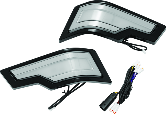 Kuryakyn Tracer Tour Pak Rear Lights Black Smoke Lens