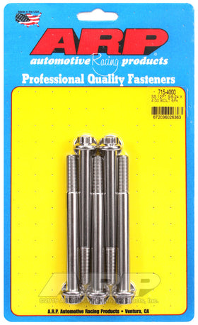 3/8-24 X 4.000 SS 12PT 5PK