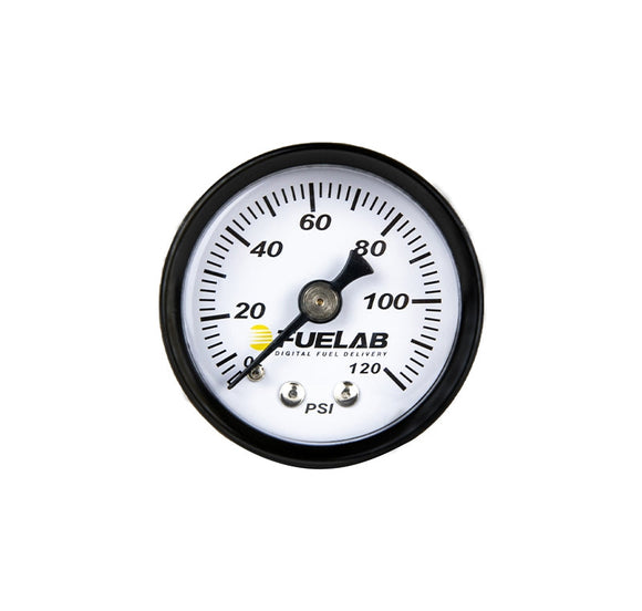 Fuelab 1.5in Fuel Pressure Gauge - EFI - Range 0-120 PSI