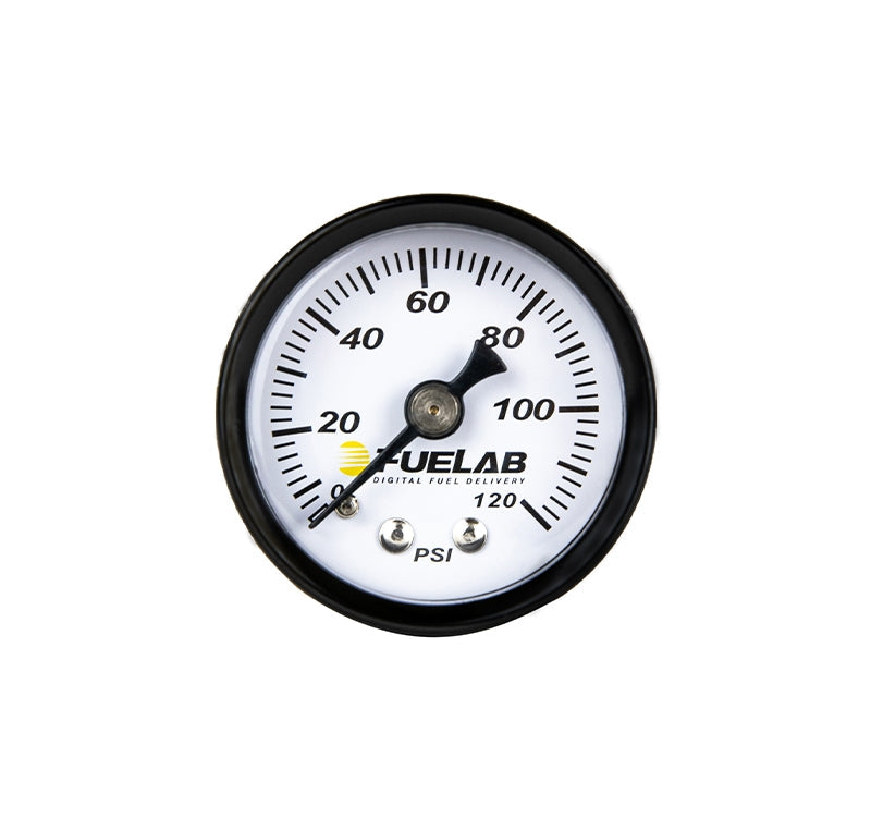 Fuelab 1.5in Fuel Pressure Gauge - EFI - Range 0-120 PSI