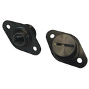 Moroso Quick Fastener - Self Ejecting - 5/16in x .550in - Aluminum - Black - 10 Pack-1