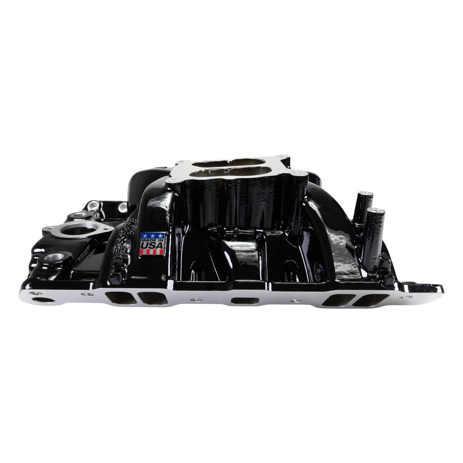 EDELBROCK Performer RPM Pontiac 326-455 Intake Manifold, Black Plasma Finish