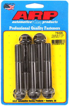 1/2-20 X 3.250 BLK HEX 5PK