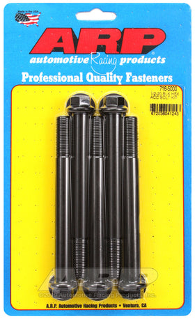 1/2-20 X 5.000 BLK HEX 5PK