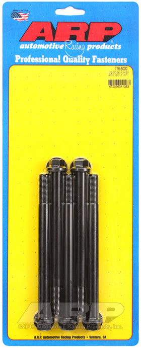 1/2-20 X 6.000 BLK HEX 5PK