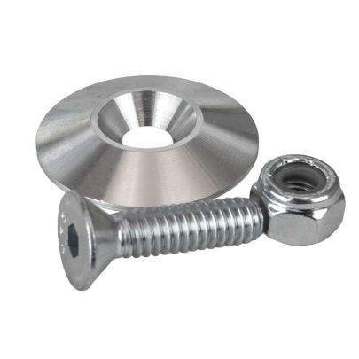 1.25 INCH TAPER WASHER, RAW, WITH HARDWARE, 10 PK