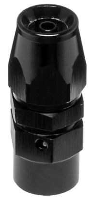 Vibrant -3AN Straight High Flow Hose End Fitting for PTFE Lined Flex Hose - Aluminum