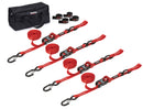 SpeedStrap 1In Heavy Duty Motorcycle/ATV Tie-Down Kit - Red-1