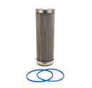 Fuelab 100 Micron Stainless Steel Replacement Element - 6in w/2 O-Rings & Instructions-1