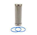 Fuelab 6 Micron Stainless Steel Replacement Element - 6in w/2 O-Rings & Instructions-1