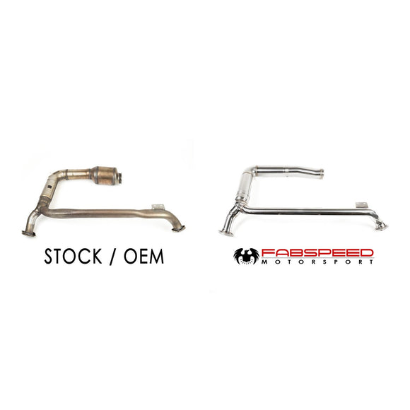 Fabspeed Porsche 718 Boxster / Cayman RACE Competition Cat Bypass with Downpipe (2017+)