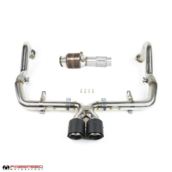Fabspeed Porsche 718 Boxster/Cayman Maxflo + Sport Cat Package (2017+)