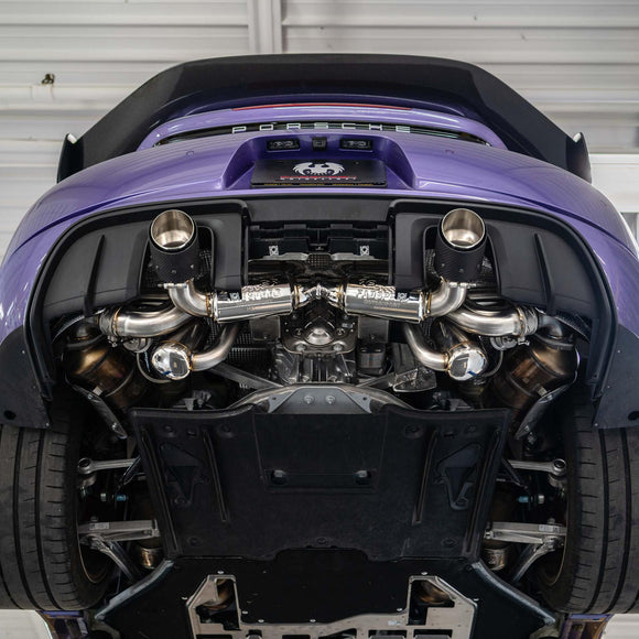 Fabspeed Porsche 718 GT4 RS Valvetronic X-Pipe Cat-Back Exhaust System (2022+)